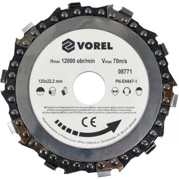 Vorel 08771 - Disc taiere lemn 125x22.2x- mm 1 buc