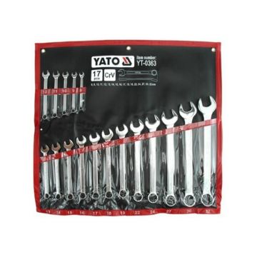 YATO Set de chei stea 17 piese 8-32 mm CrV