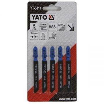 Yato YT-3414 - Set panze fierastrau pendular tija cu un prag de prindere (T) 75 mm metal taiere dreapta fina 5 bucati