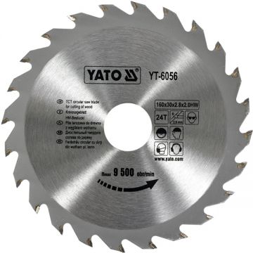 Yato YT-6056 - Panza fierastrau circular lemn 160x30x2.8 mm 24 dinti