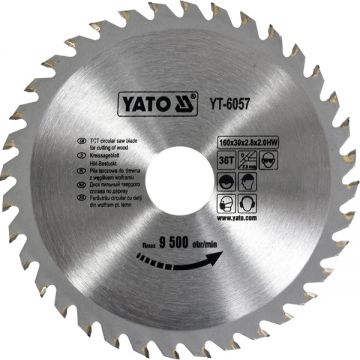 Yato YT-6057 - Panza fierastrau circular lemn 160x30x2.8 mm 36 dinti