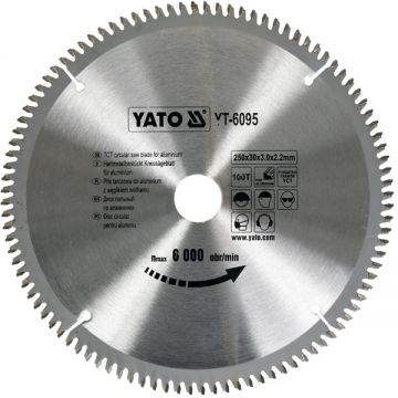 Yato YT-6095 - Panza fierastrau circular aluminiu 250x30x3 mm 100 dinti