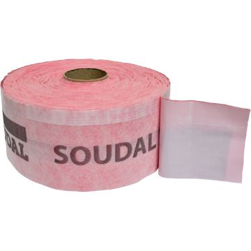 Banda de etansare ferestre si usi Soudal SWS Inside Extra 2.0, interior, roz, 0.1 x 30 m