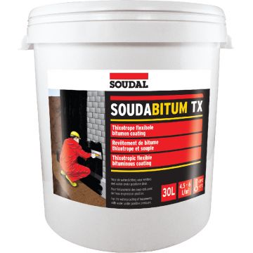 Hidroizolatie bicomponenta Soudal Soudabitum TX, flexibila, 30 l