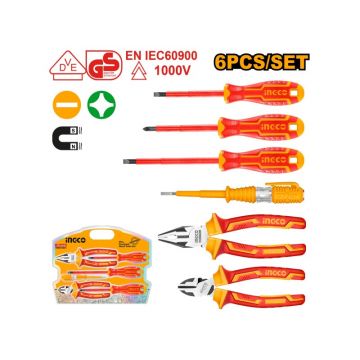 INGCO Set de scule izolate 6 piese izolate până la 1000 V