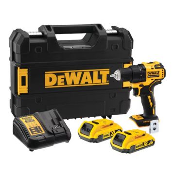 Masina de gaurit si insurubat DeWalt DCD791D2-QW, 18V XR, 2 X 2Ah, motor fara perii, mandrina rapida, 13 mm