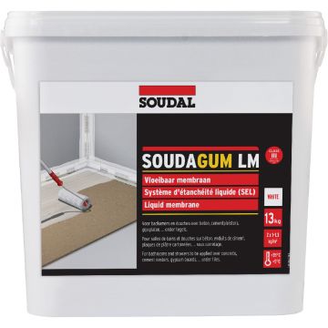 Membrana hidroizolanta lichida  Soudal Soudagum LM, flexibila, gata preparat, 13 kg