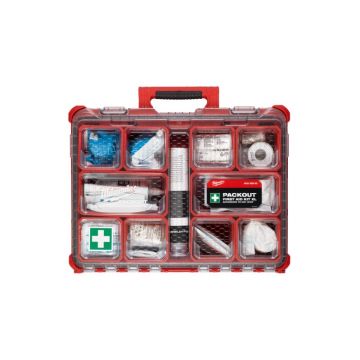 MILWAUKEE First Aid Box XL DIN 13157 PACKOUT™ compatibil (50 persoane)