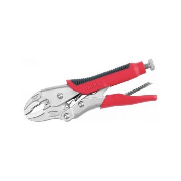 YATO Clește curbat cu auto-blocare 180 mm cu mâner cauciucat