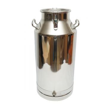 Bidon de inox pentru lapte cu capac 50L cu robinet aparat de muls vaci , Cod: BK90556, Marca: BRECKNER GERMANY