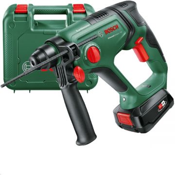 Bosch  UniversalHammer 18V-16 - Rotopercutor SDS-Plus cu 1 acumulator Li-Ion 18 V 2.5 Ah 1.7 J valiza plastic