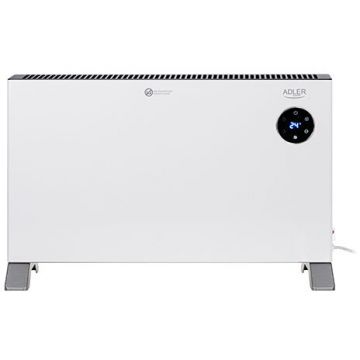 Convector Electric de Podea AD 7752 Display LCD si Telecomanda 2000W Alb