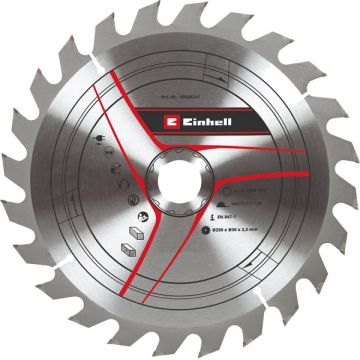 Einhell 49589341 - Panza fierastrau circular lemn 250x30x3.2 mm 24 dinti