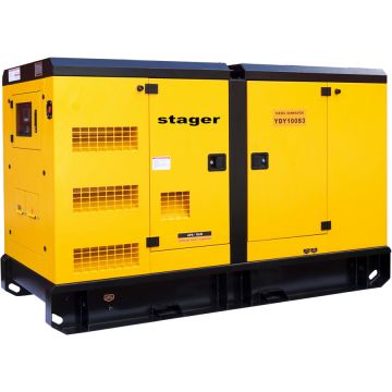 Generator Insonorizat YDY100S3 100kVA 130A 1500RPM Trifazat Diesel Galben