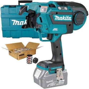 Makita KIT10486 - Masina de legat fier beton fara acumulatori si incarcator Li-Ion 18 V - Ah valiza plastic accesorii