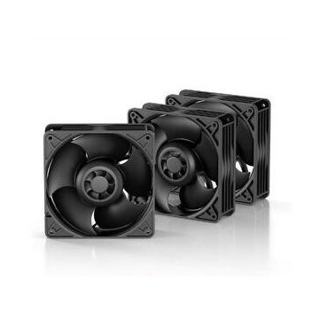 Set 3 Ventilatoare S12038-4K 120mm PWM 600 - 4000rpm Negru