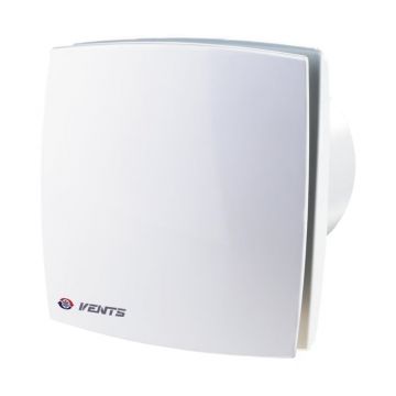 Ventilator baie Vents 100S, 14 W, alb, diametru 100 mm, 15.2 x 15.2 cm