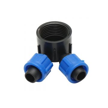 Distribuitor imbinare tub, banda picurare 16mm cu 2 capete pentru sisteme de irigatii, Cod: DISPR38