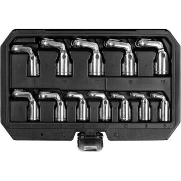 YATO Set de chei tubulare cu stea deschisă 12 piese 3/8" 8-19 mm CrV