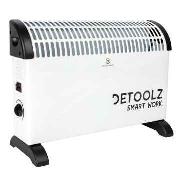 Convector electric Detoolz, DZ-EI1004-G01, 2KW, 3 trepte de putere, cu termostat reglabil