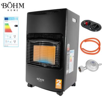 Soba pe Gaz GPL BÖHM BF-003A, 4,20 kW, 3 Trepte de Putere, Suprafață Încălzire 80 m²