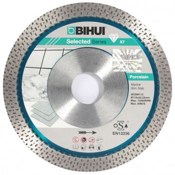 Disc Diamantat pt. Portelan dur, Placi ceramice 115x22.2 (mm) Super Premium - BIHUI-DCDW115