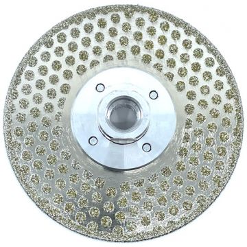 Disc DiamantatExpert Galvanizat pt. taiere si slefuire - Marmura, Gresie, Piatra 125xM14 (mm) Premium - DXDY.CNG-MC.125.M14