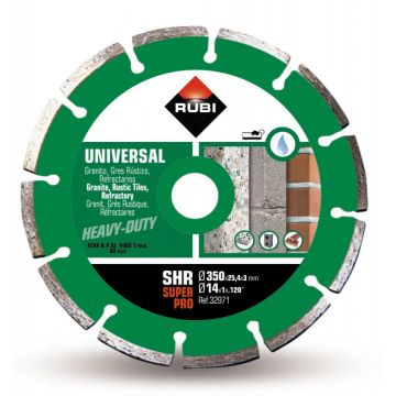 Disc diamantat pt. materiale de constructii 350mm, SHR 350 SuperPro - RUBI-32971