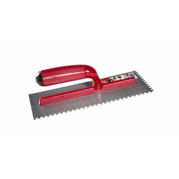 Gletiera dintata cu maner plastic 28cm, 4.5mm - RUBI-25902