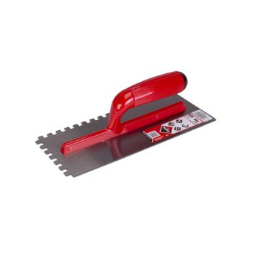 Gletiera dintata cu maner plastic 28cm, 8mm - RUBI-25905