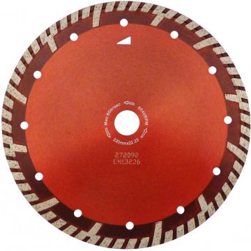 Disc DiamantatExpert pt. Beton armat & Granit - Turbo GS 300mm Super Premium - DXDH.2287.300 (Diametru disc, Ø interior: 20.0)