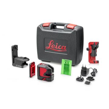 Nivela Laser Verde cu linii in cruce si punct, Lino L2P5G - Li-Ion - TWIST360 - UAL130 - Leica-864435