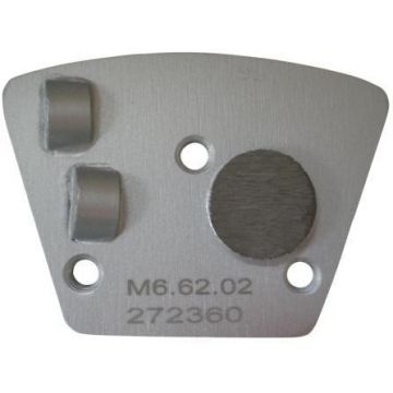 Placa cu segmenti diamantati pt. slefuire pardoseli - segment DPC 2x1/4 - prindere M6 - DXDH.8506.73.02-R