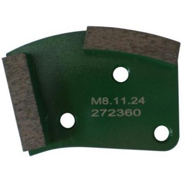 Placa cu segmenti diamantati pt. slefuire pardoseli - segment dur (verde) - # 150 - prindere M8 - DXDH.8508.11.26