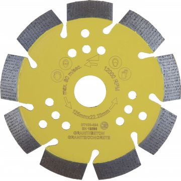 Disc DiamantatExpert pt. Beton armat & Granit - Line-up Tech 125x22.2 (mm) Super Premium - DXDH.1004.125